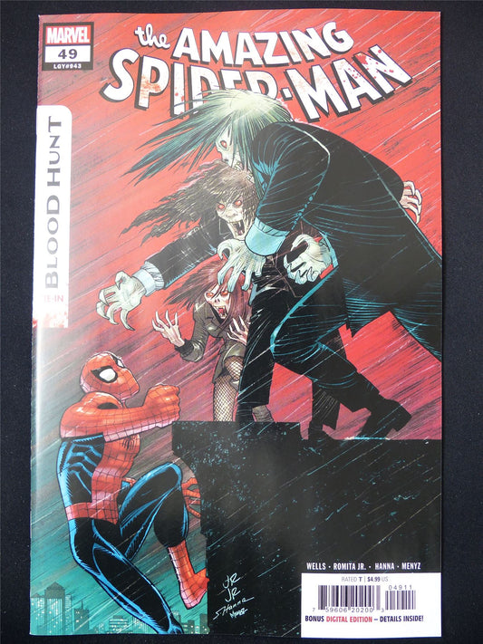 The Amazing SPIDER-MAN #49 Blood Hunt - Jul 2024 Marvel Comic #6HY