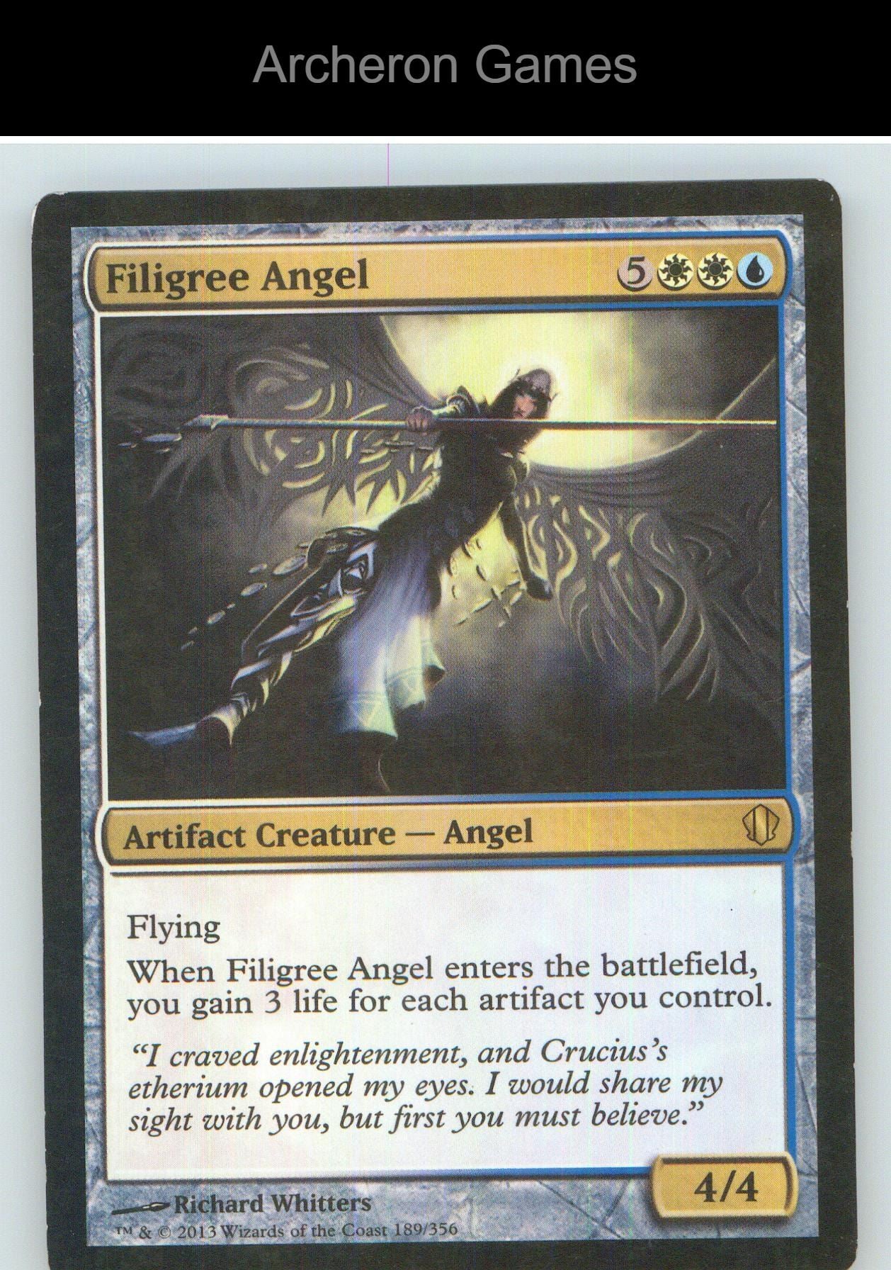Filigree Angel C13 189 R MTG Card NM/EX+
