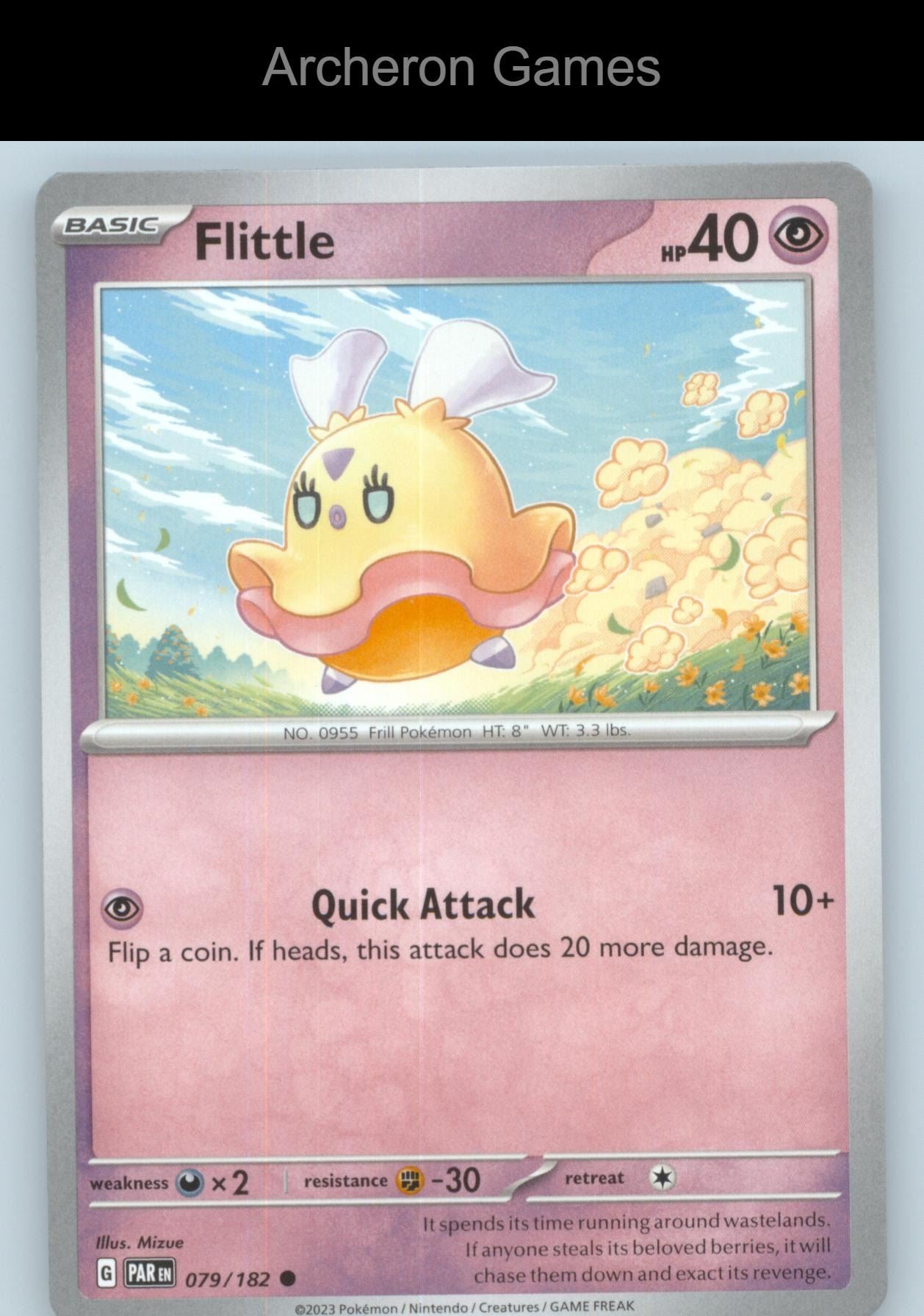 Pokemon Card Flittle PAR 079/182 C Paradox Rift