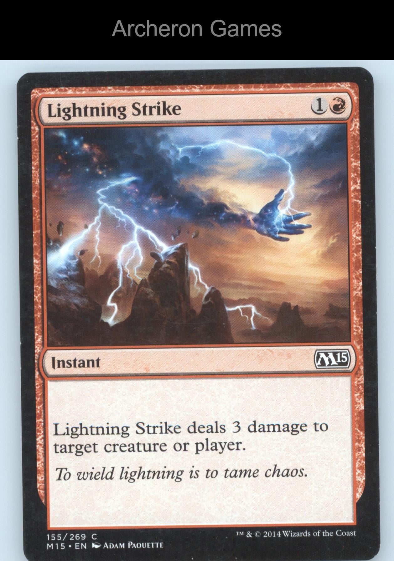 Lightning Strike 155 C MTG Card Magic 2015 (M15)