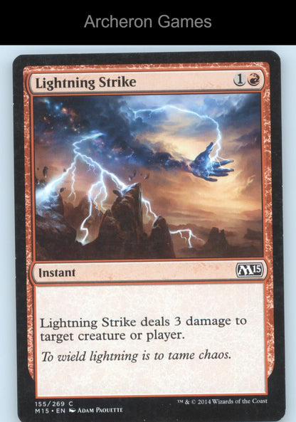Lightning Strike 155 C MTG Card Magic 2015 (M15)