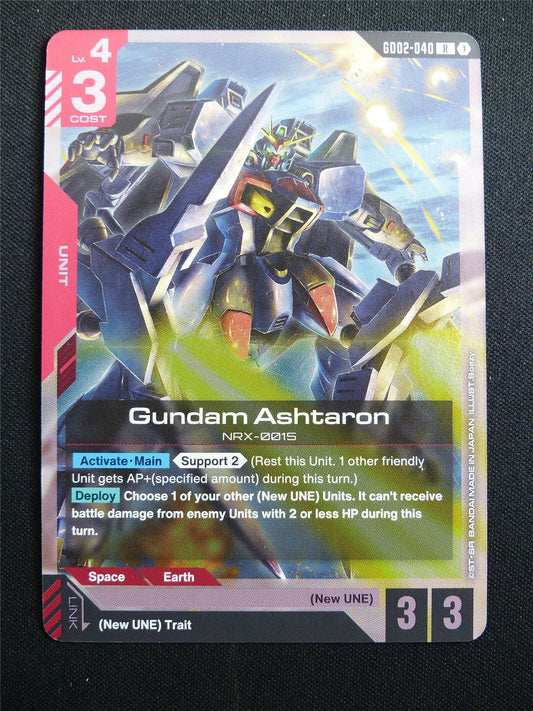 Gundam Ashtaron GD02-040 R Foil - Gundam Card #3K4