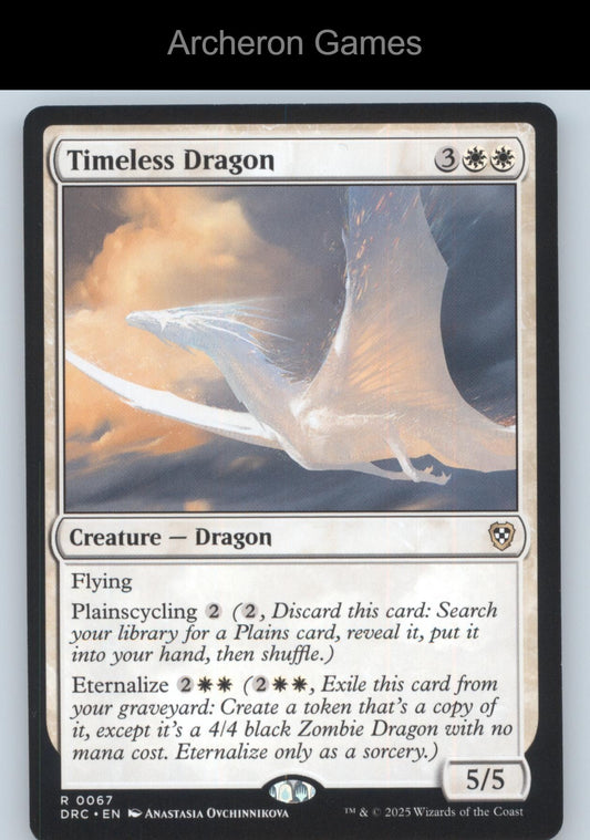 Timeless Dragon 67 R MTG Card Commander: Aetherdrift