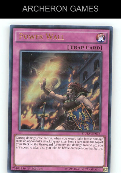 Power Wall Ultra Rare YUGIOH Card