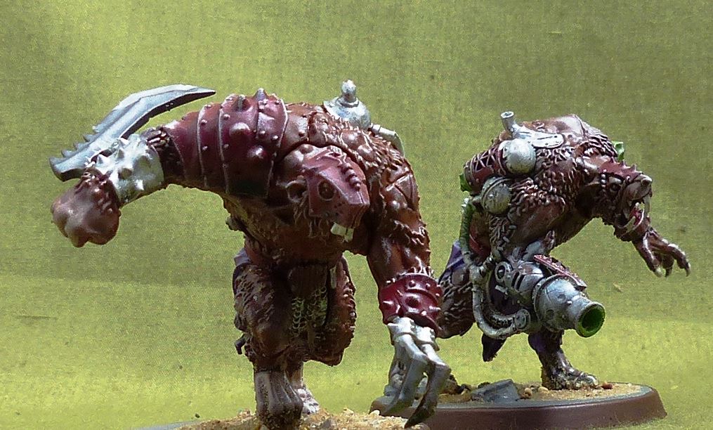 Rat Ogors set of 2 Painted - Skaven - Warhammer AoS #1C0