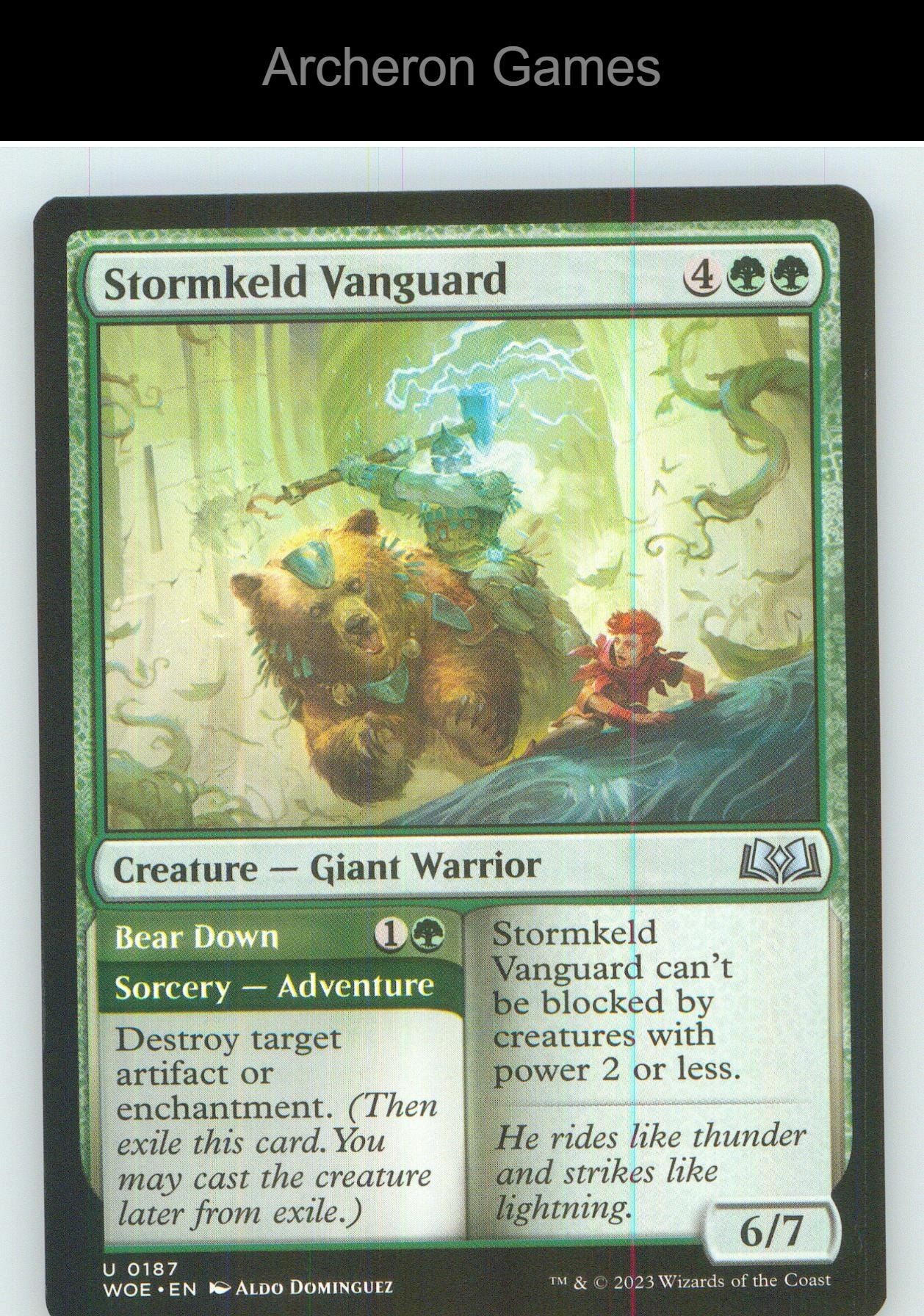 Stormkeld Vanguard WOE 187 UC MTG Card NM/EX+