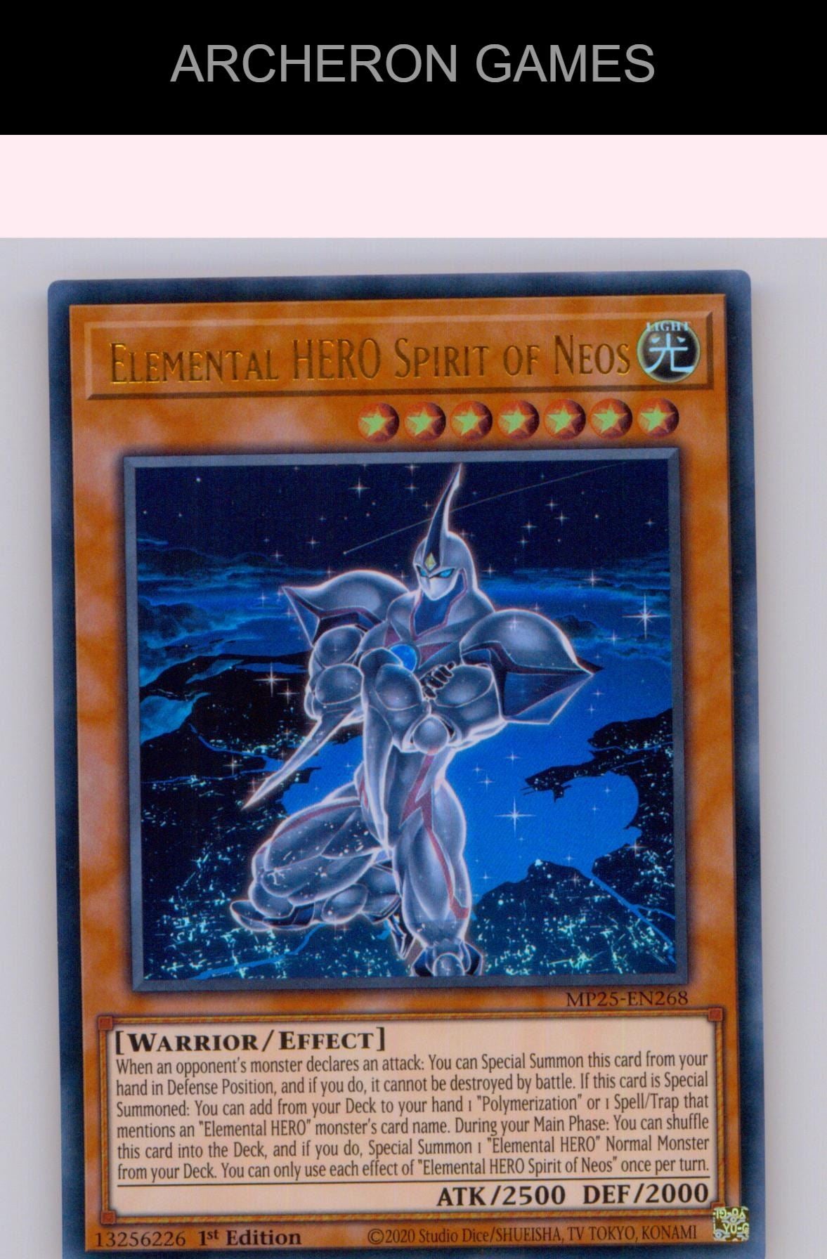 Elemental HERO Spirit of Neos Ultra Rare YUGIOH Card 1st Edition