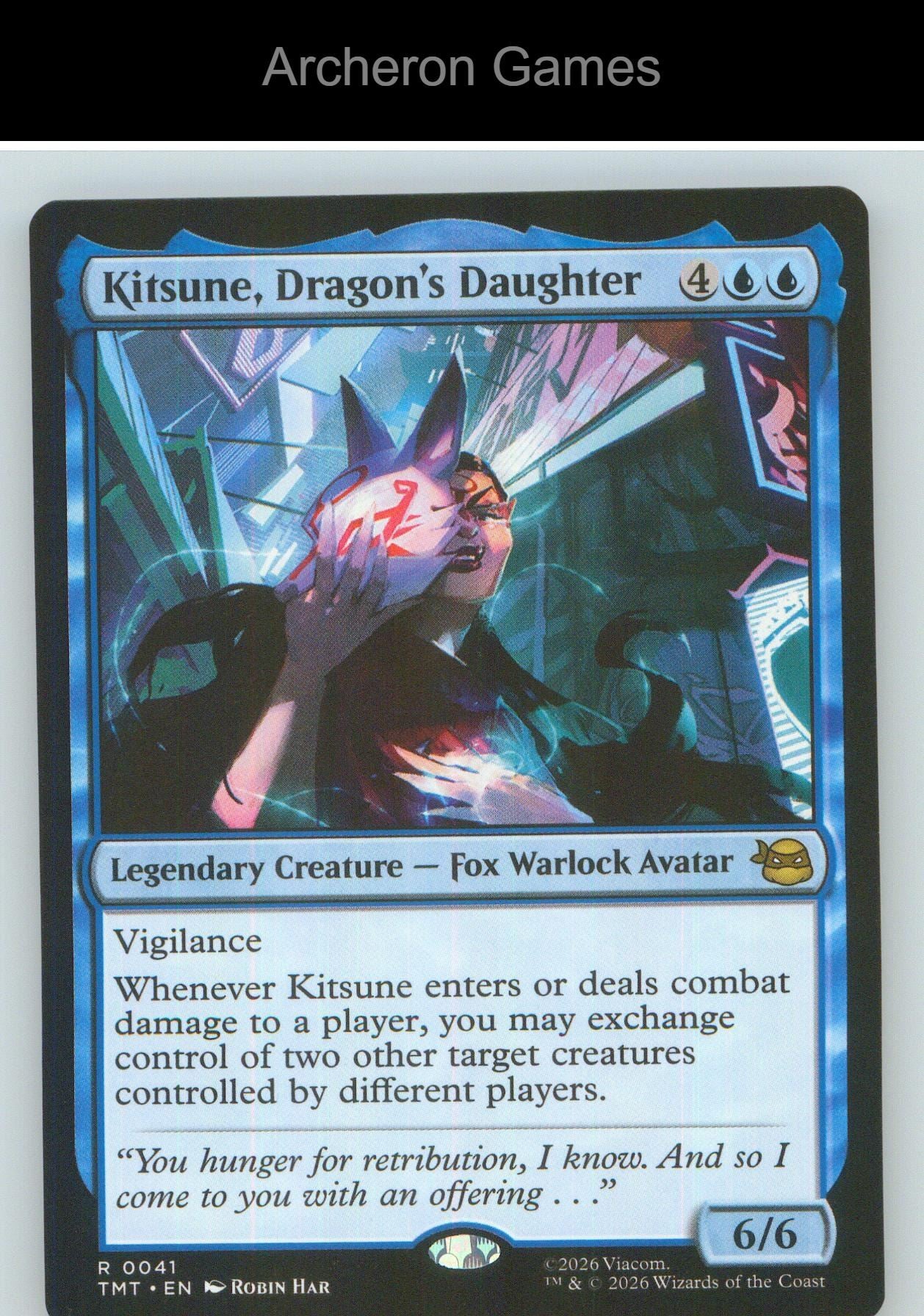 Kitsune, Dragon's Daughter TMT 0041 R MTG Card NM/EX+