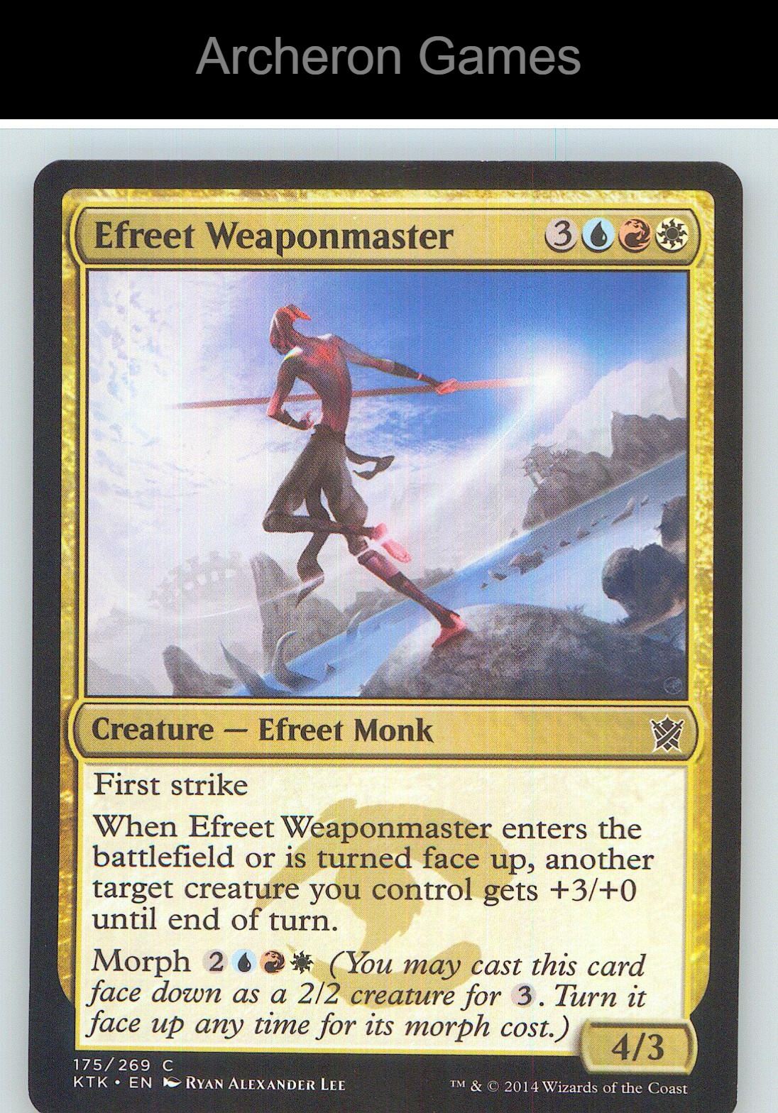 Efreet Weaponmaster KTK 175 C MTG Card NM/EX+