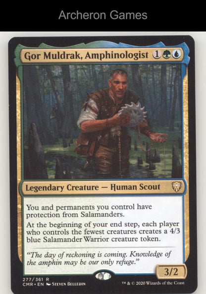 Gor Muldrak, Amphinologist 277 R MTG Card Commander Legends