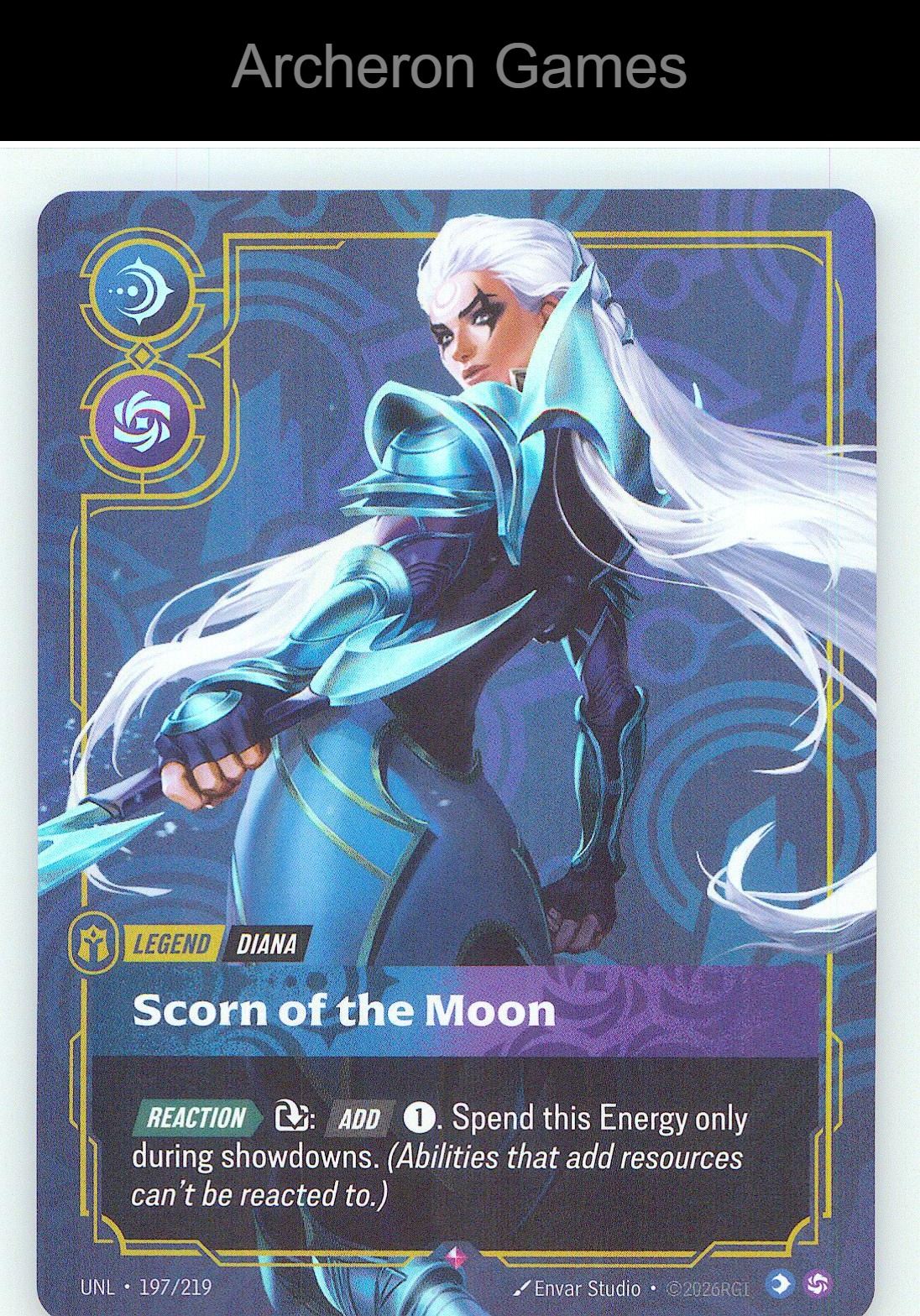 Diana - Scorn of the Moon UNL 197/219 R Unleashed Riftbound Card
