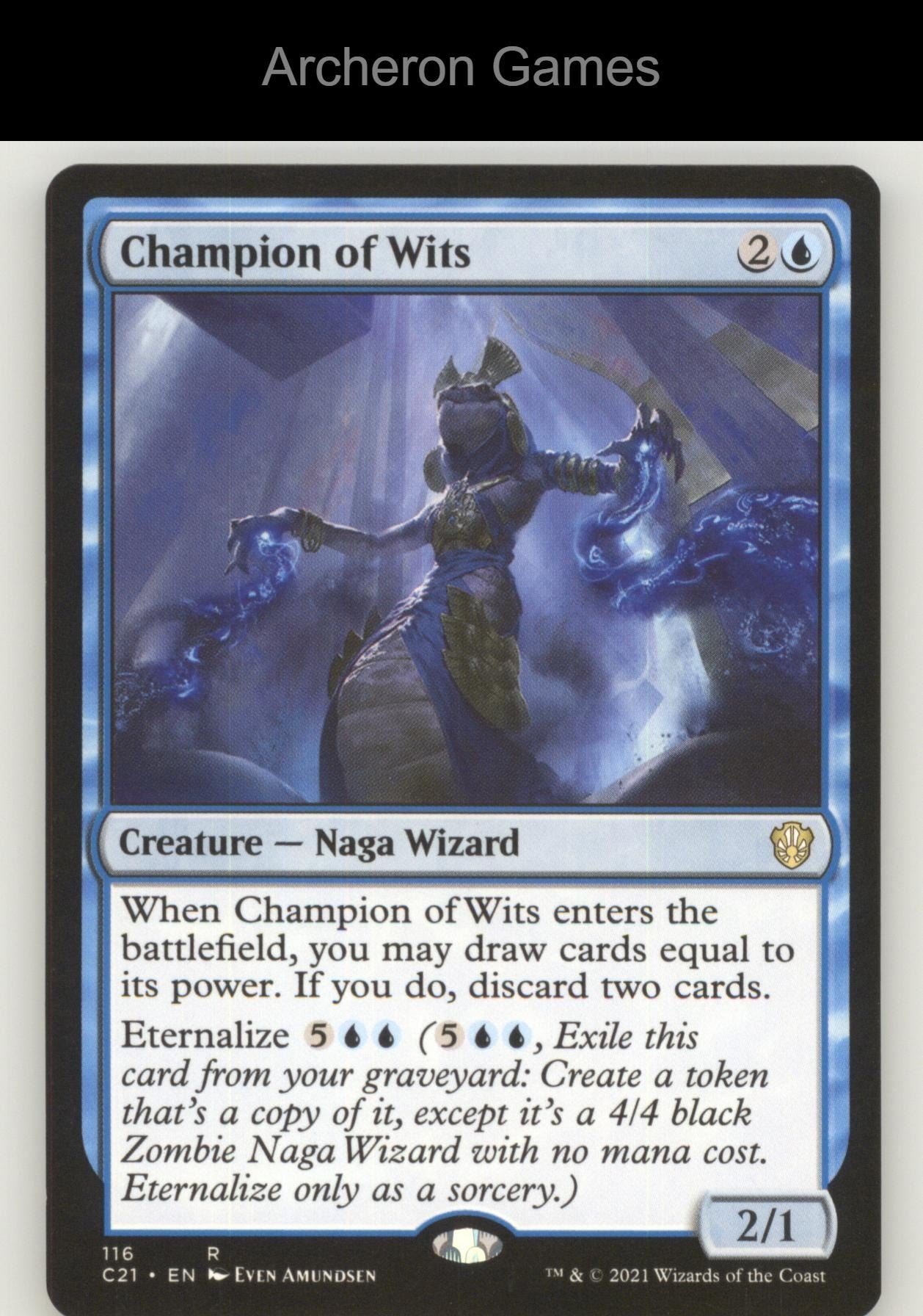 Champion of Wits 116 R MTG Card Commander 2021