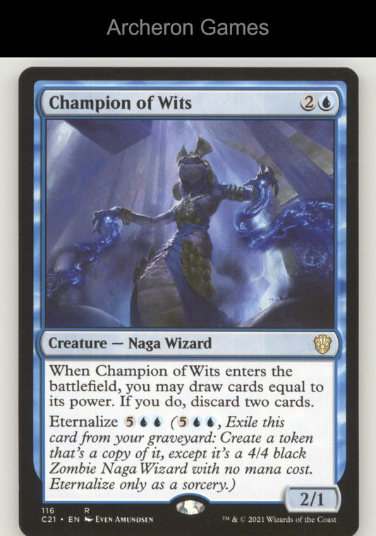 Champion of Wits 116 R MTG Card Commander 2021