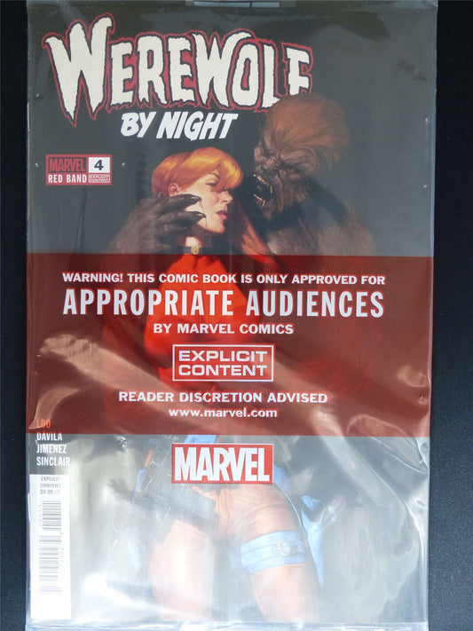 WEREWOLF by Night #4 Red Band Variant - B&B Jan 2025 Marvel Comic #3TS