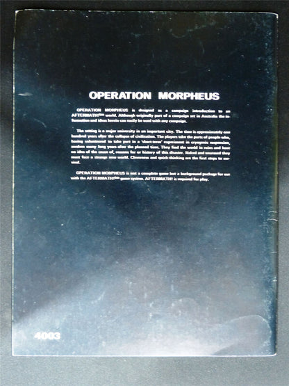 Aftermath! Scenario Pack A1: Operation Morpheus - Fantasy Games booklet #2VF