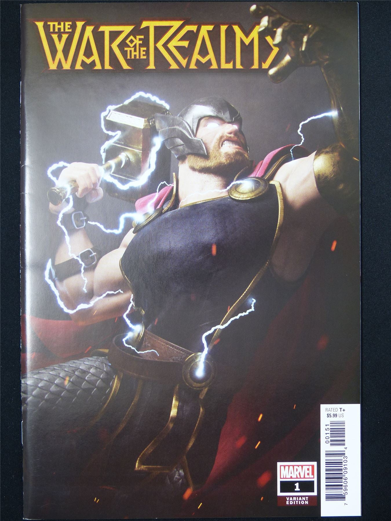 The WAR of the Realms #1 1:25 Hugo Variant - B&B Marvel Comic #3QM