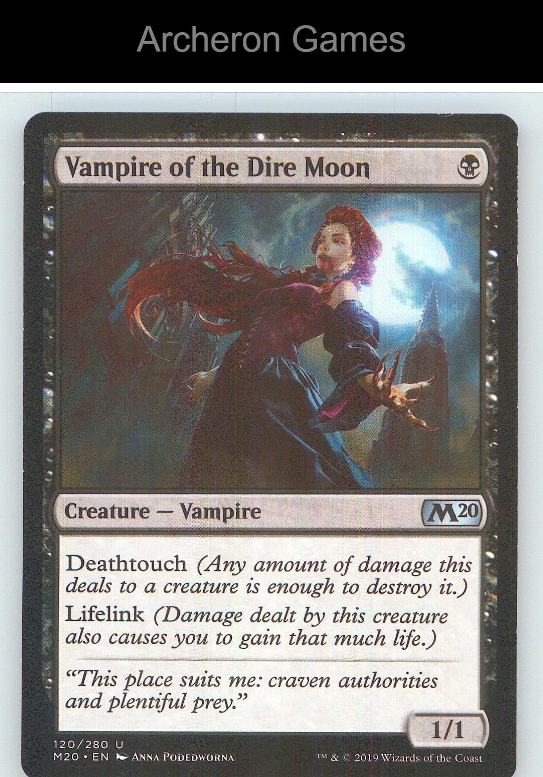 Vampire of the Dire Moon M20 120 UC MTG Card NM/EX+