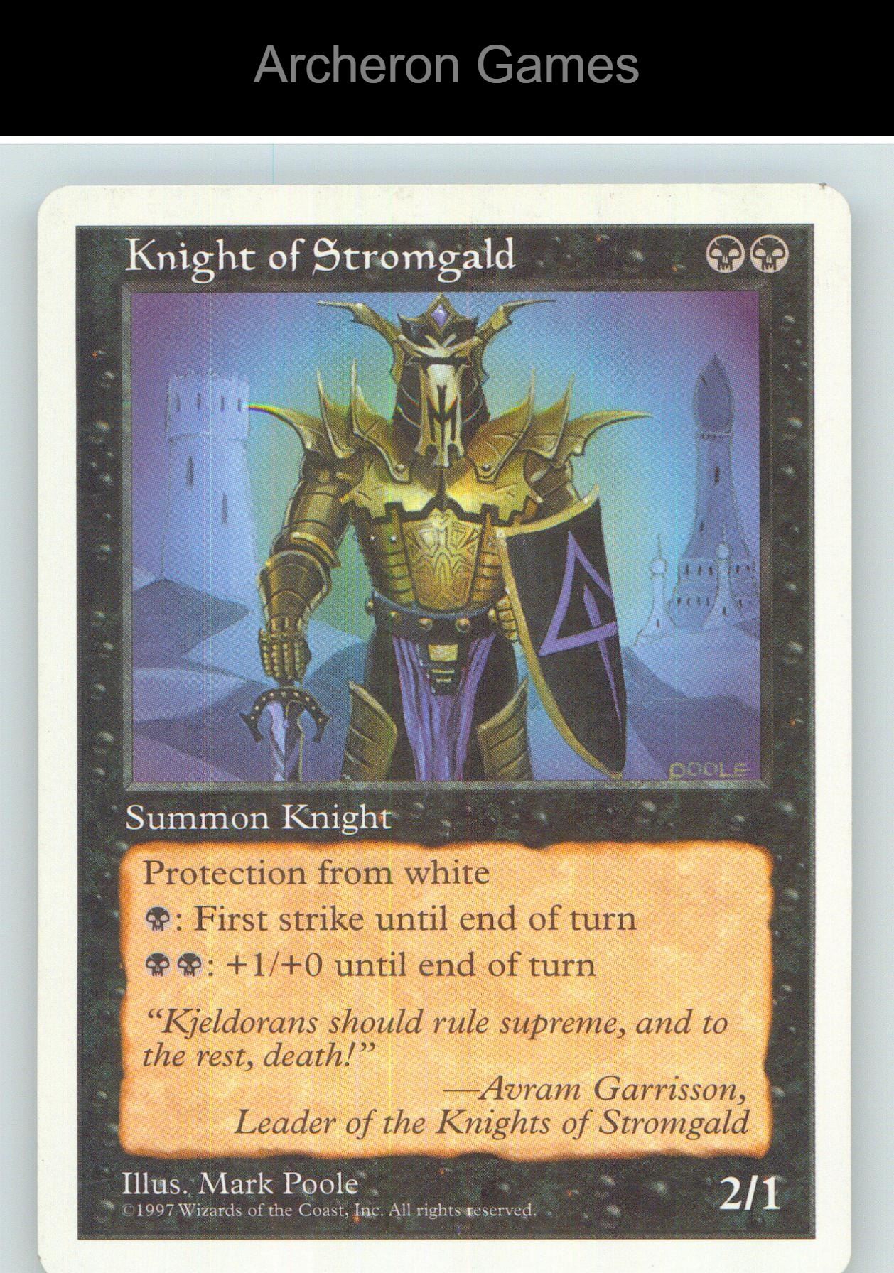 Knight of Stromgald ATH 9 UC MTG Card NM/EX+