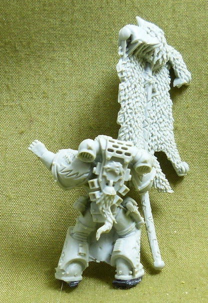 Grey Hunter with Wolf Standard Finecast - Space Wolves - Warhammer 40K #4XY