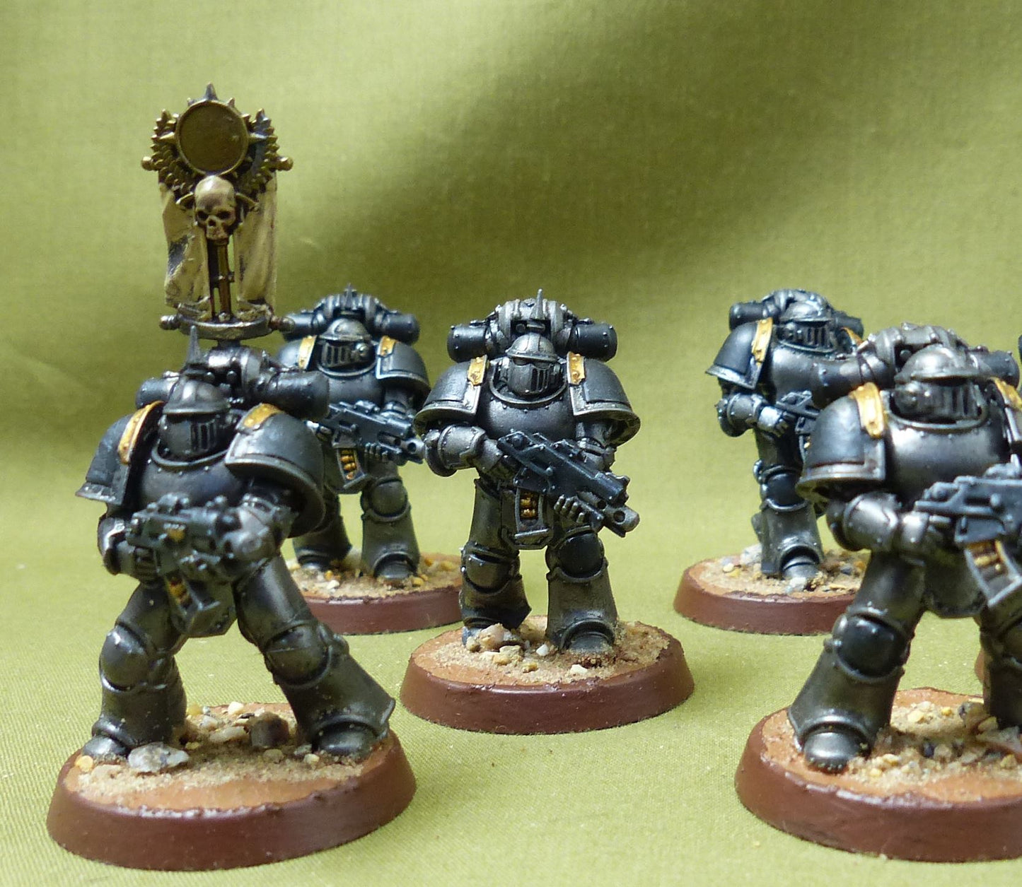 MKIII Tactical Squad set of 15 painted - Iron Hands - Warhammer Horus Heresy #9HA