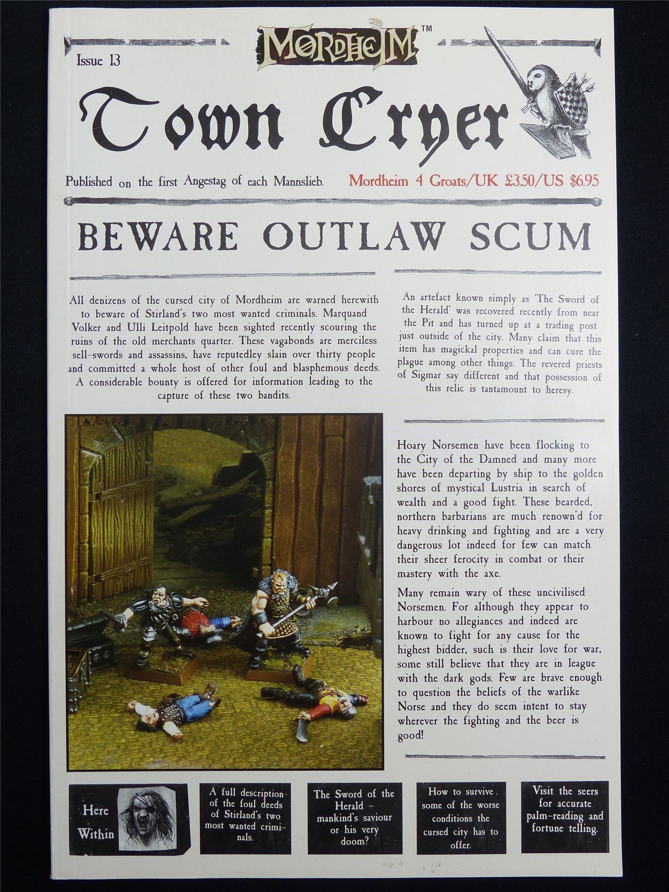 Mordheim: Town Cryer #13 Beware Outlaw Scum - Games Workshop Magazine #1N2