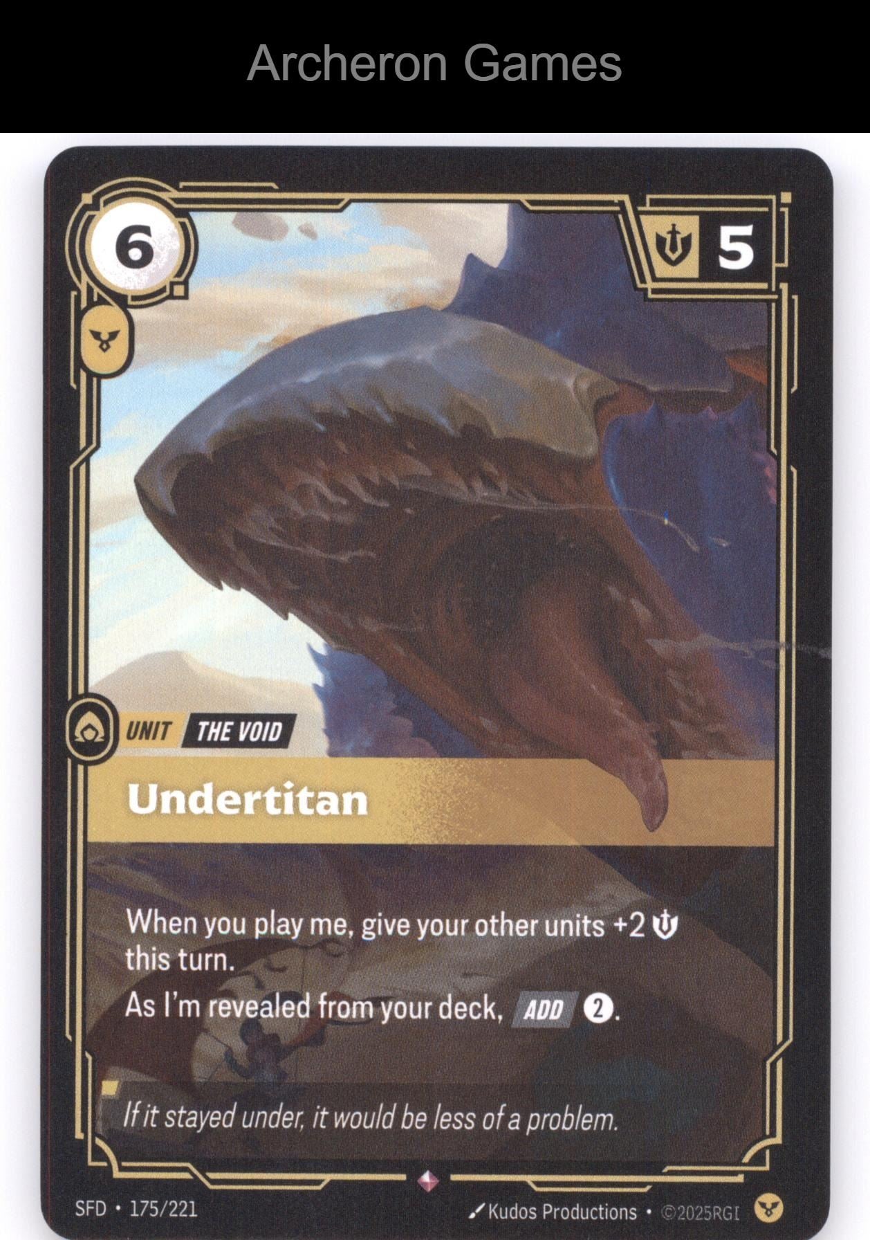 Undertitan SFD 175/221 R  Card Spiritforged