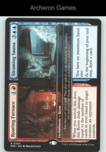 Roaring Furnace // Steaming Sauna 230 R MTG Card Duskmourn: House of Horror