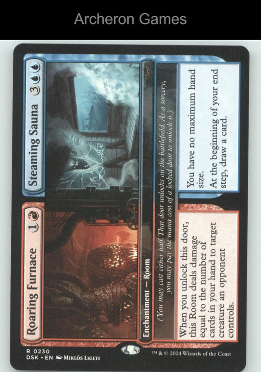 Roaring Furnace // Steaming Sauna 230 R MTG Card Duskmourn: House of Horror