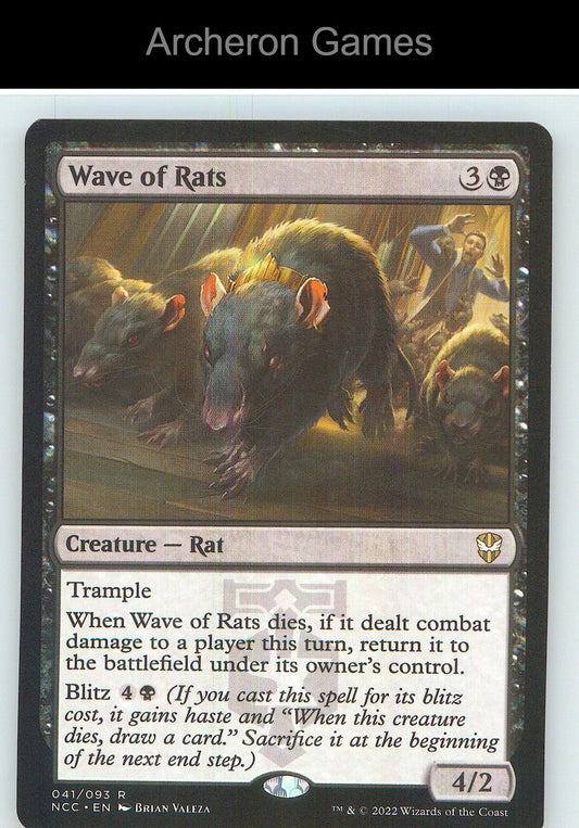 Wave of Rats NCC 41 R MTG Card NM/EX+