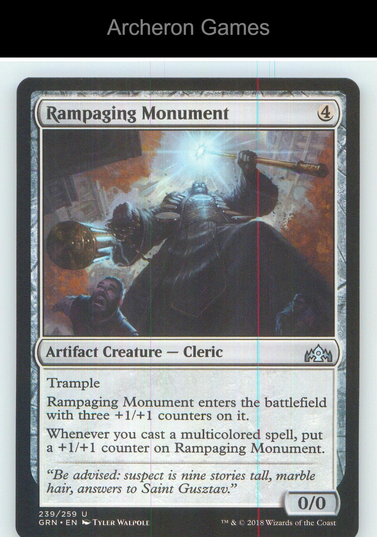 Rampaging Monument GRN 239 UC MTG Card NM/EX+