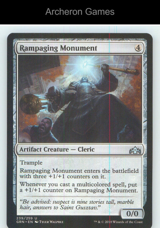 Rampaging Monument GRN 239 UC MTG Card NM/EX+