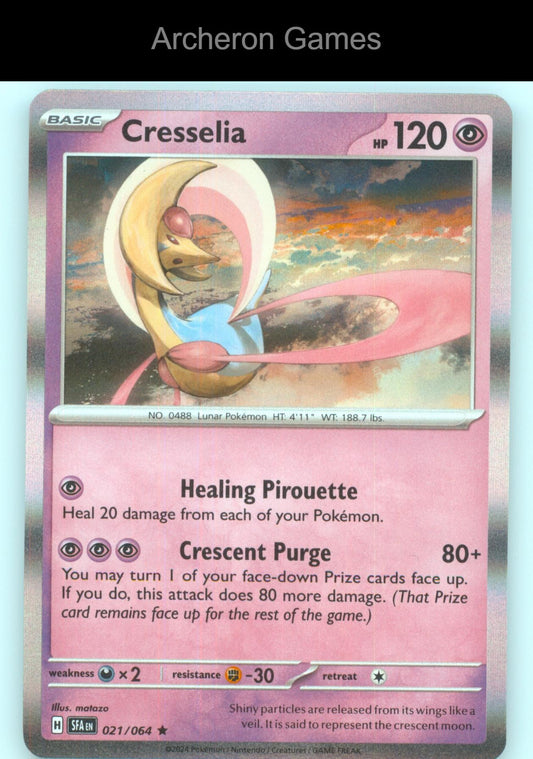 Pokemon Card Cresselia SFA 021/064 R Shrouded Fable Holo