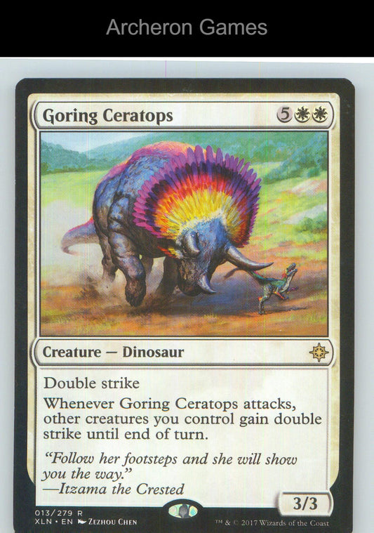 Goring Ceratops XLN 13 R MTG Card NM/EX+