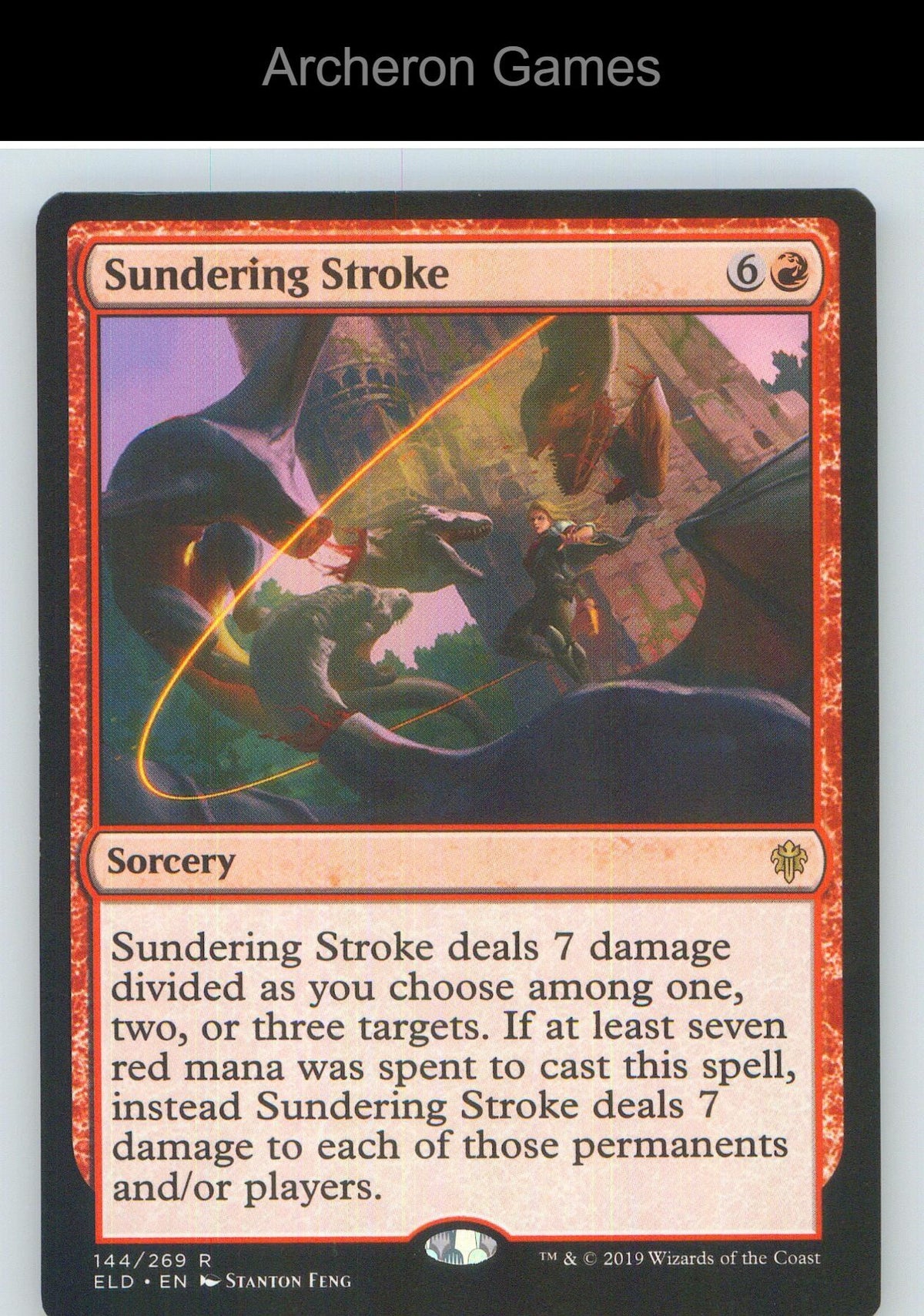 Sundering Stroke ELD 144 R MTG Card NM/EX+