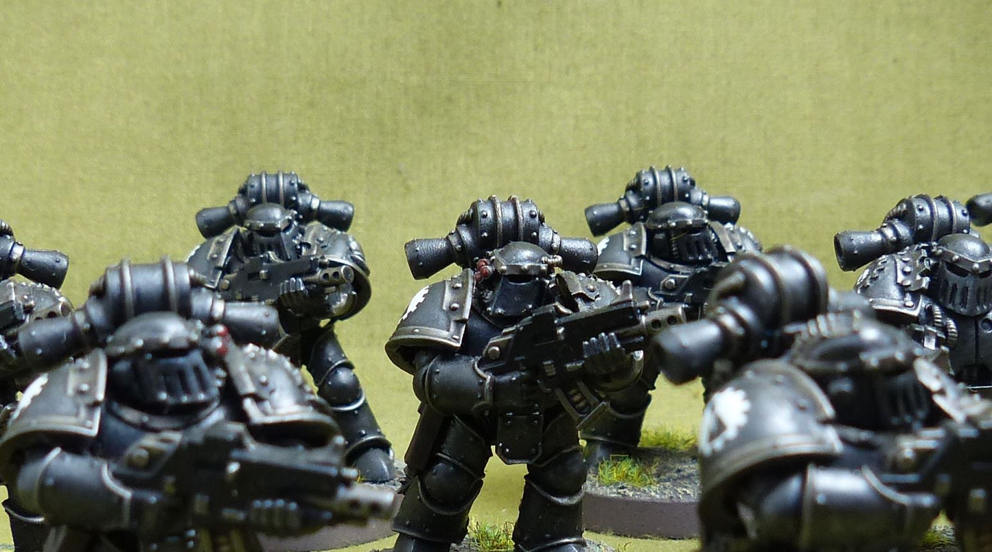MKIII Tactical Squad set of 10 painted - Iron Hands - Warhammer Horus Heresy #2QJ