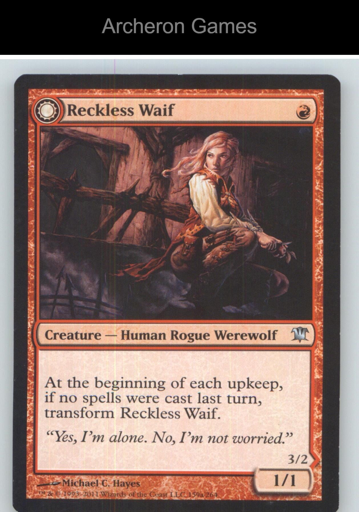 Reckless Waif ISD 159 UC MTG Card NM/EX+