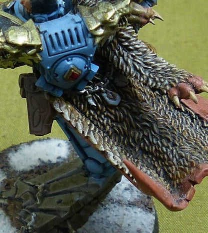 Ragnar Blackmane painted - Space Wolves - Warhammer 40K #3K3