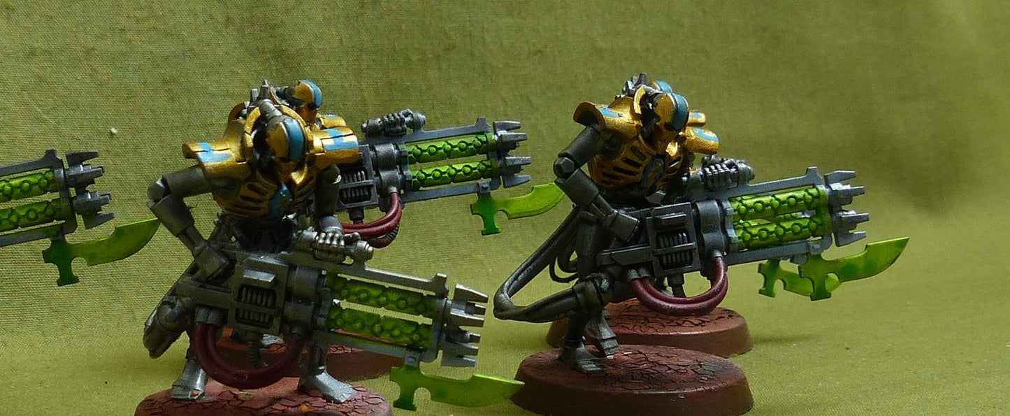 Immortals with Gauss Blasters painted - Necrons - Warhammer 40K #2D3