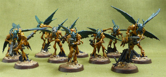 Vespid Stingwings painted - Tau Empire - Warhammer Kill Team #K9