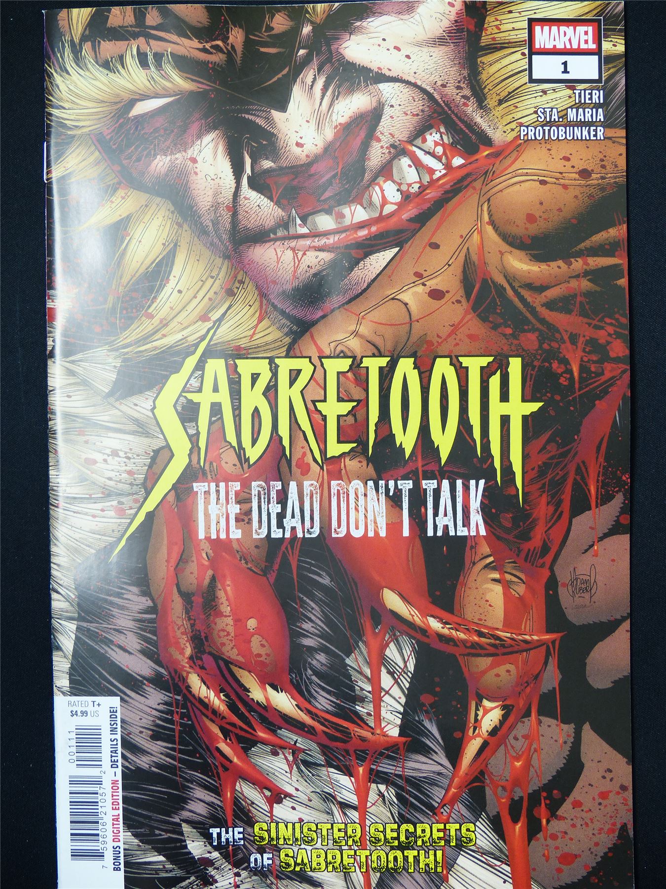 SABRETOOTH: The Dead Don't Talk #1 - B&B Feb 2025 Marvel Comic #67P