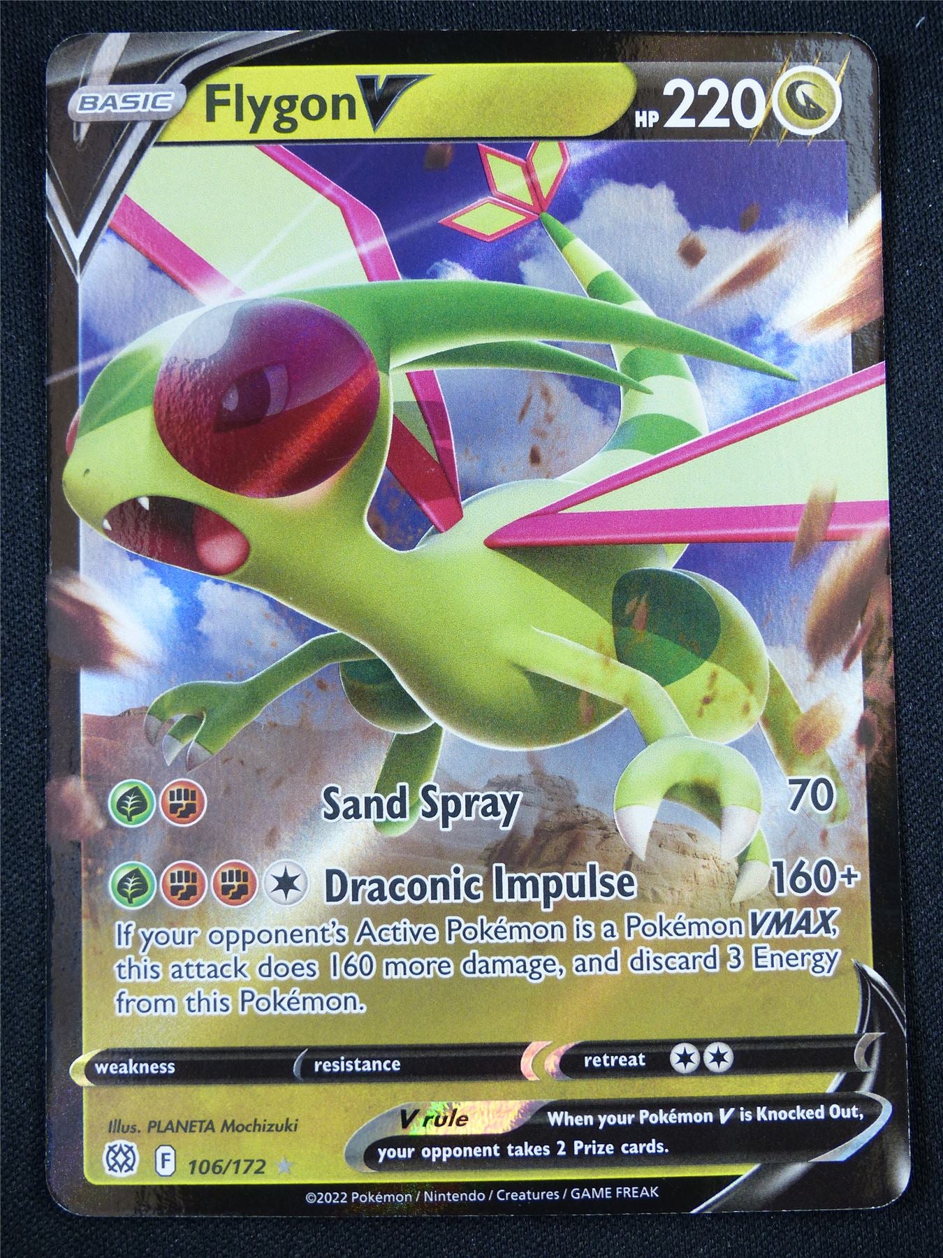 Flygon V 106/172 Holo - Pokemon Card #CM