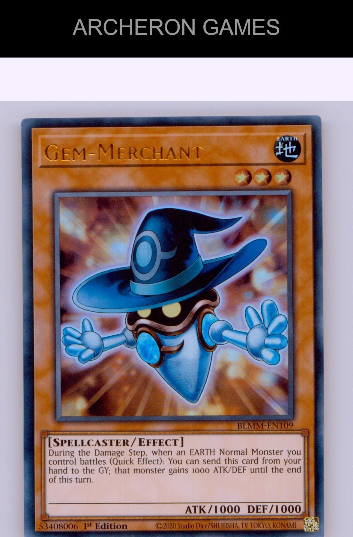 Gem-Merchant Ultra Rare YUGIOH Card 1st Edition