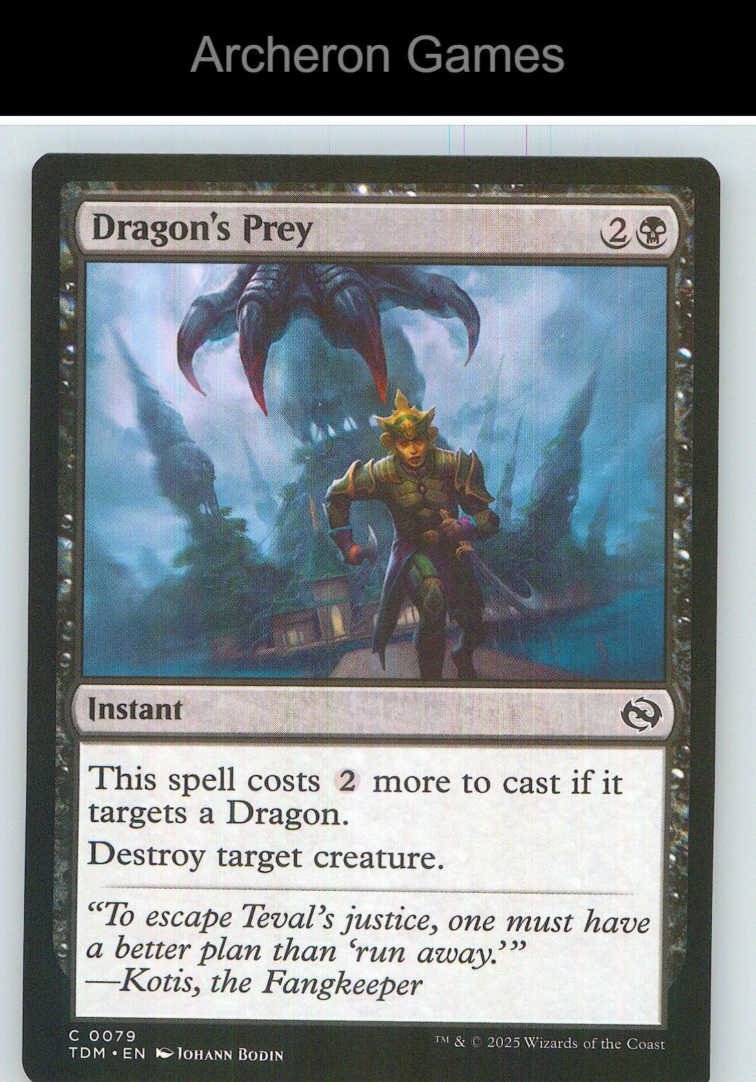 Dragon's Prey TDM 79 C MTG Card NM/EX+