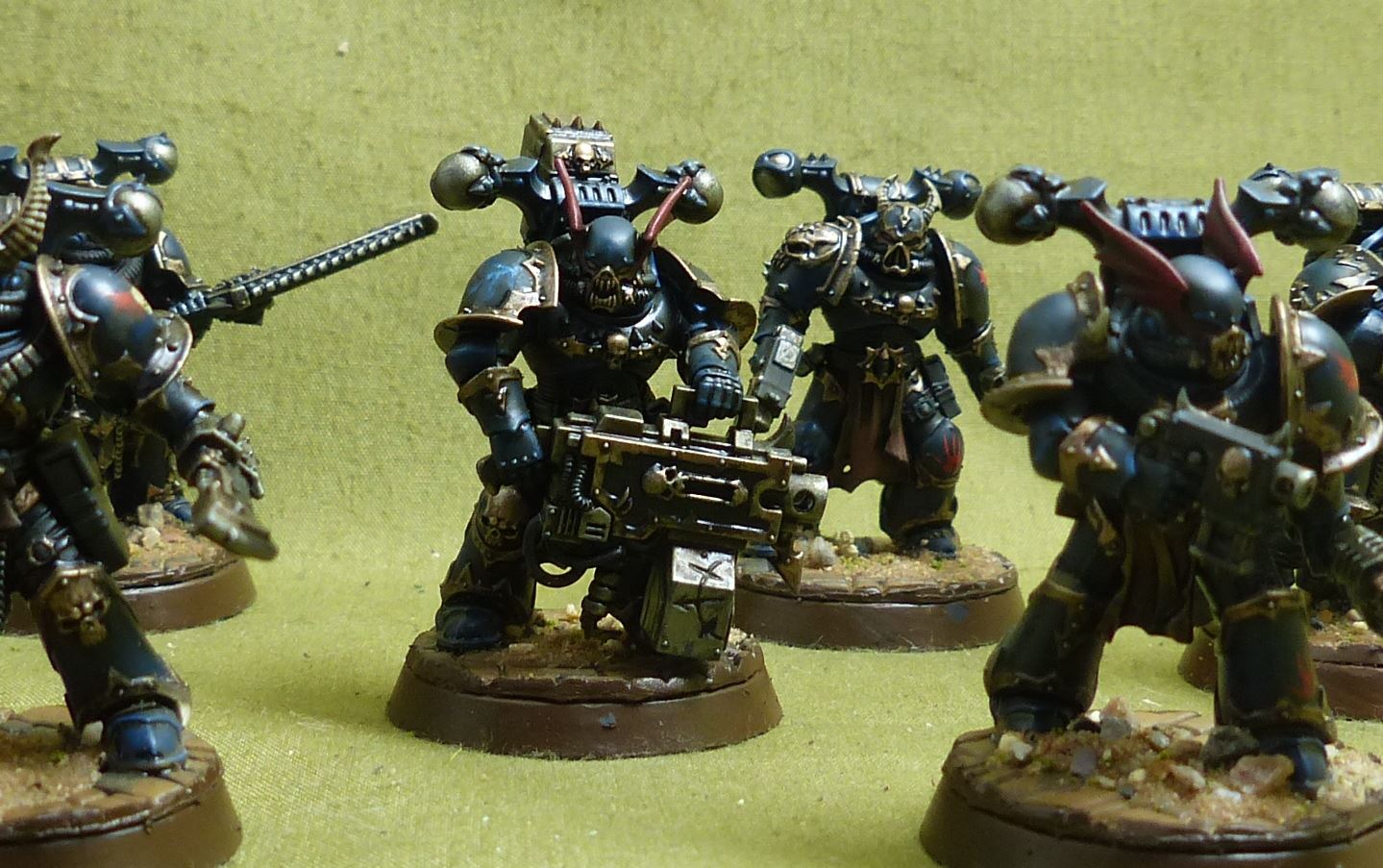 Legionaries with upgrade painted - Night Lords - Warhammer 40K #2NQ