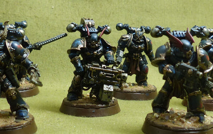 Legionaries with upgrade painted - Night Lords - Warhammer 40K #2NQ