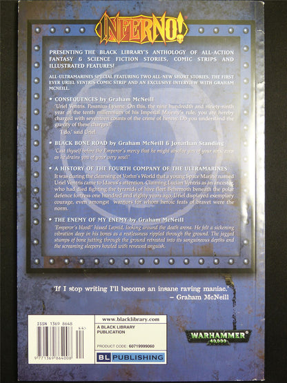 Inferno! Tales of Fantasy and Adventure #44 - Workshop Black Library Publication #1NX