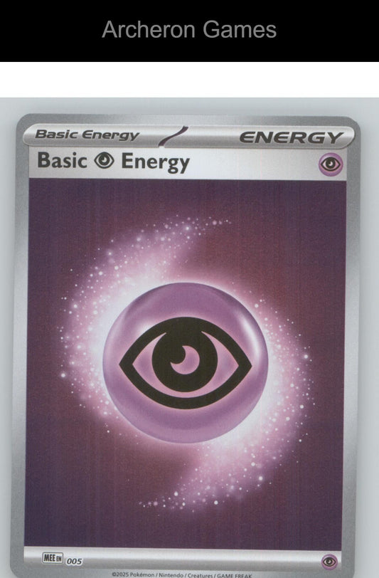 Pokemon Card Basic Psychic Energy SVE 005 C SVE: Scarlet & Violet Energies