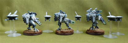 XV8 Crisis Battlesuit Team painted - Tau Empire - Warhammer 40K #2YP