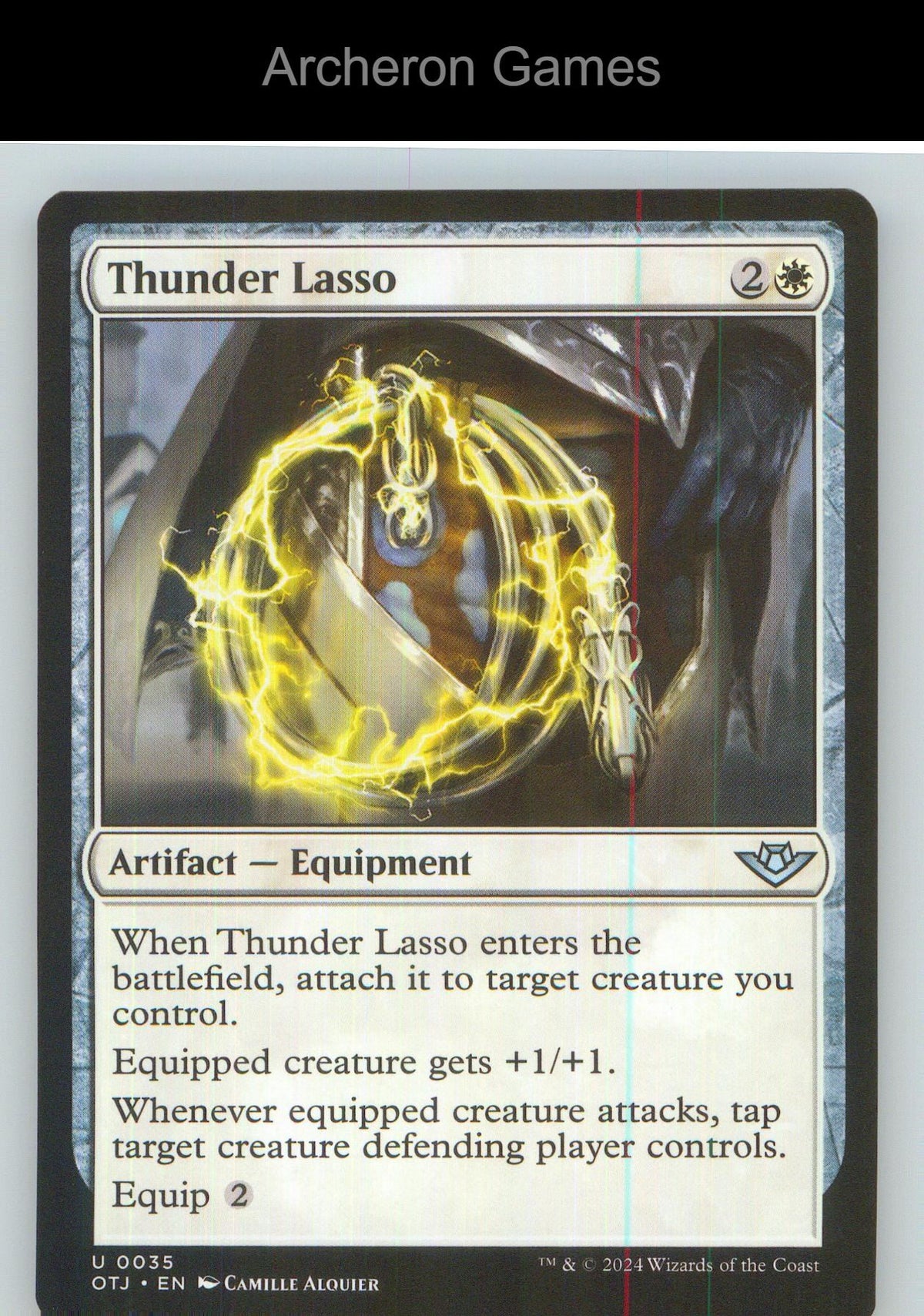 Thunder Lasso OTJ 35 UC MTG Card NM/EX+