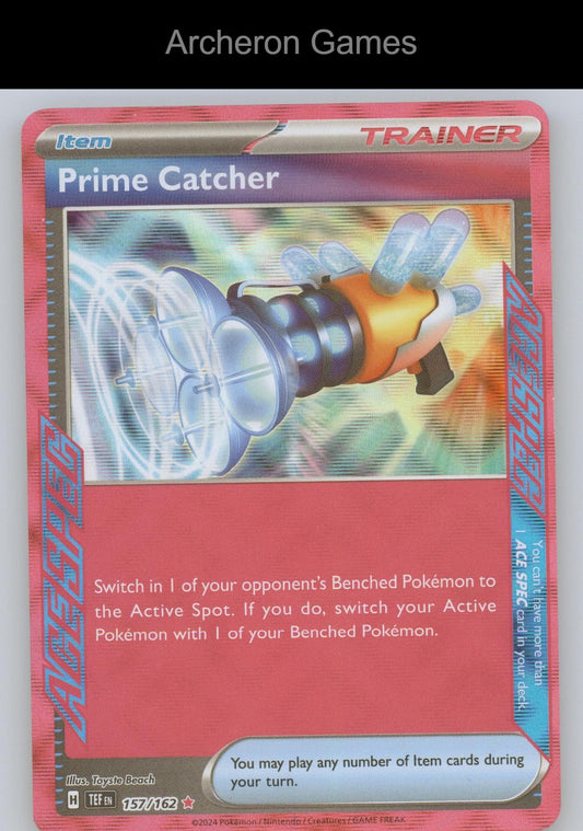 Pokemon Card Prime Catcher TEF 157/162 ACE SPEC Rare Temporal Forces Holo